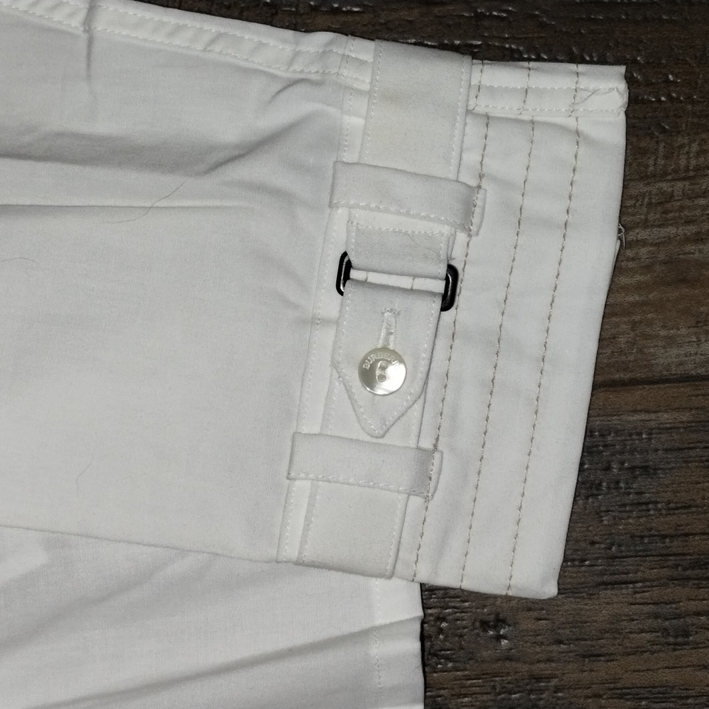 Burberry Asymmetrical Ivory Button-Up Shirt - Picture 5 of 11